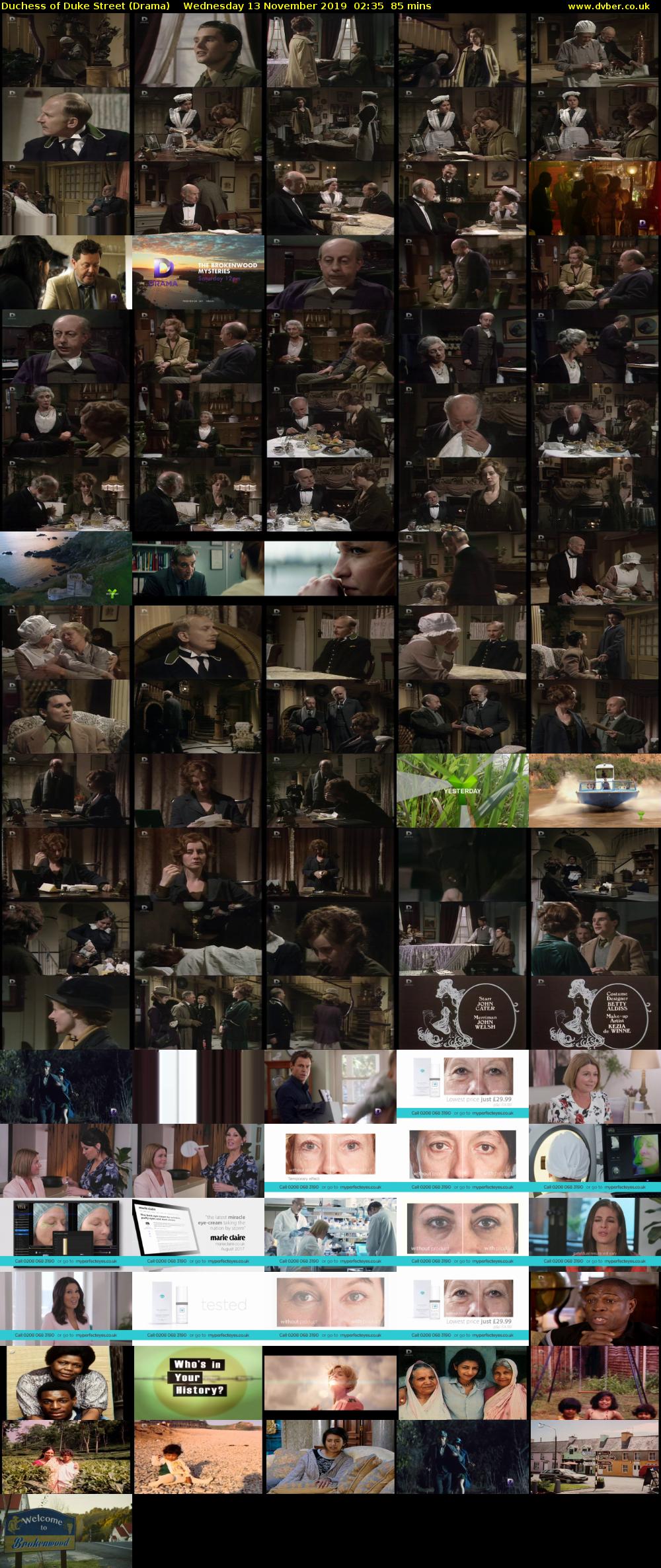 Duchess of Duke Street (Drama) Wednesday 13 November 2019 02:35 - 04:00