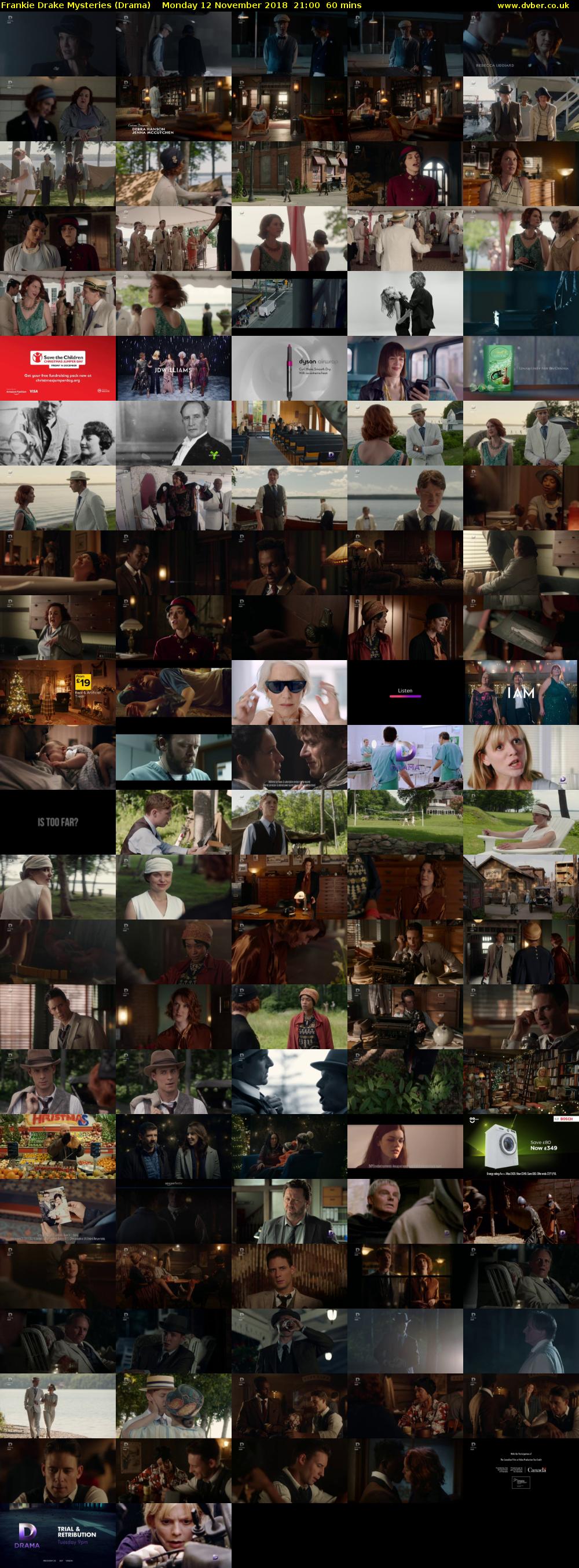 Frankie Drake Mysteries (Drama) Monday 12 November 2018 21:00 - 22:00