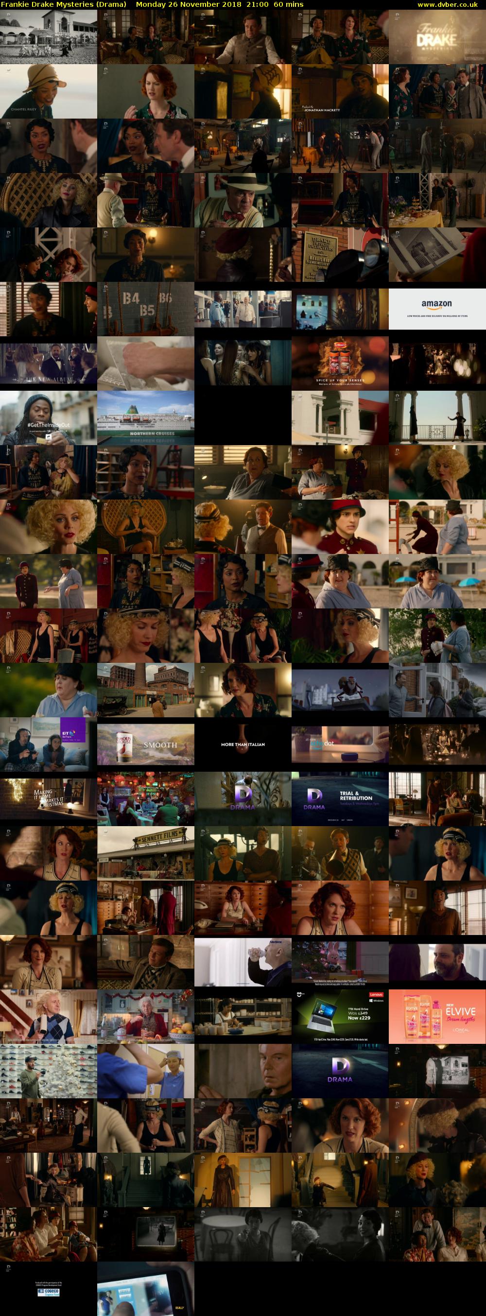 Frankie Drake Mysteries (Drama) Monday 26 November 2018 21:00 - 22:00