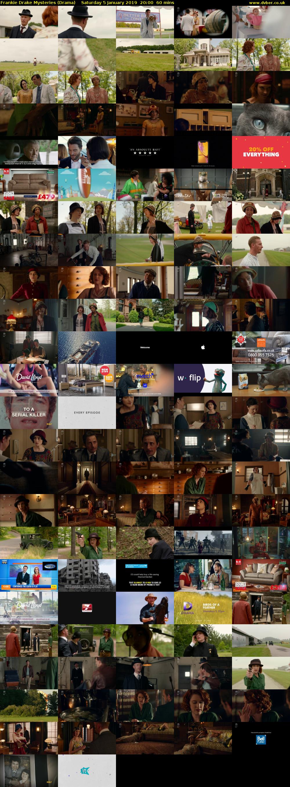 Frankie Drake Mysteries (Drama) Saturday 5 January 2019 20:00 - 21:00