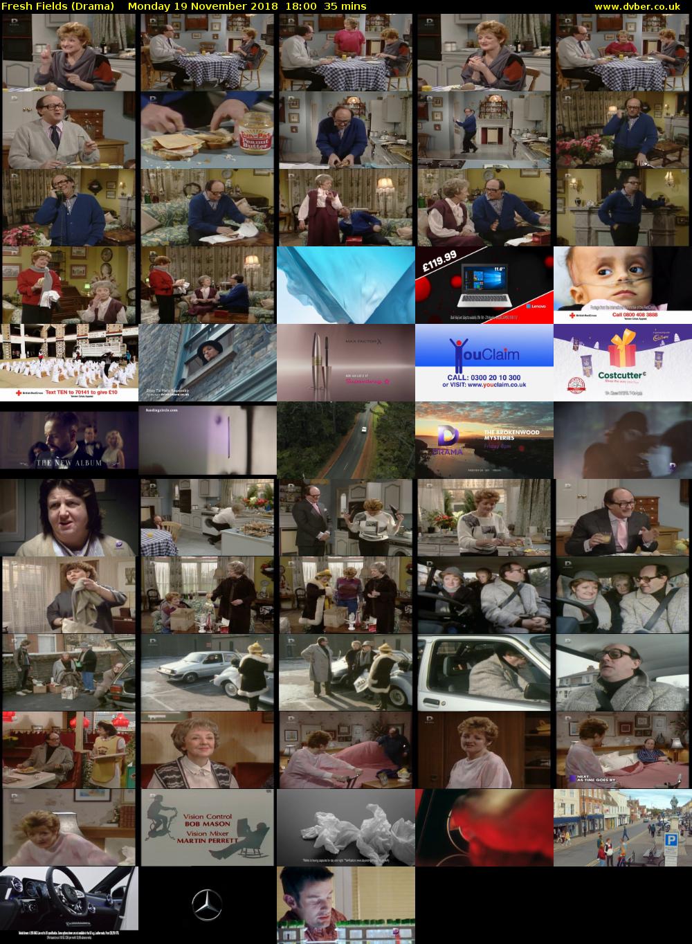 Fresh Fields (Drama) Monday 19 November 2018 18:00 - 18:35