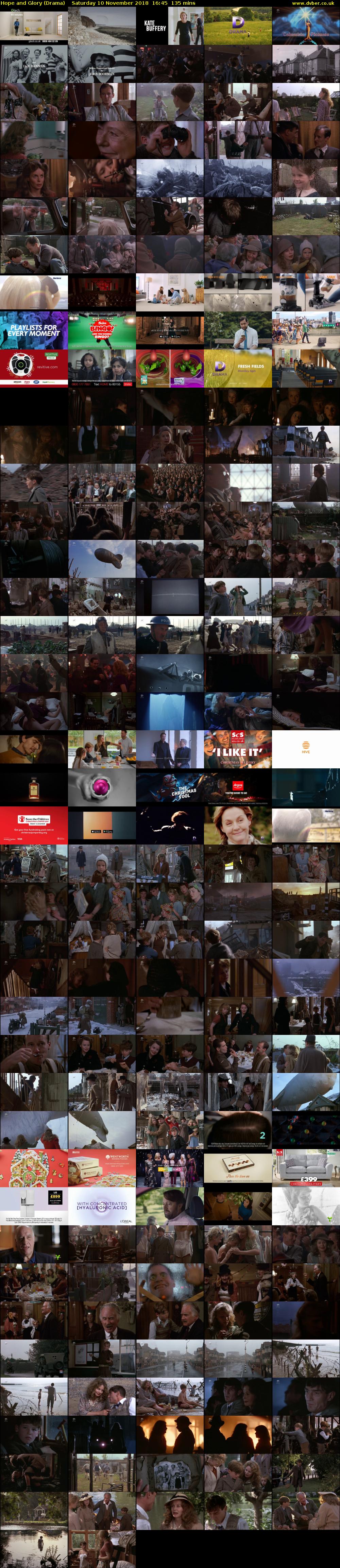 Hope and Glory (Drama) Saturday 10 November 2018 16:45 - 19:00