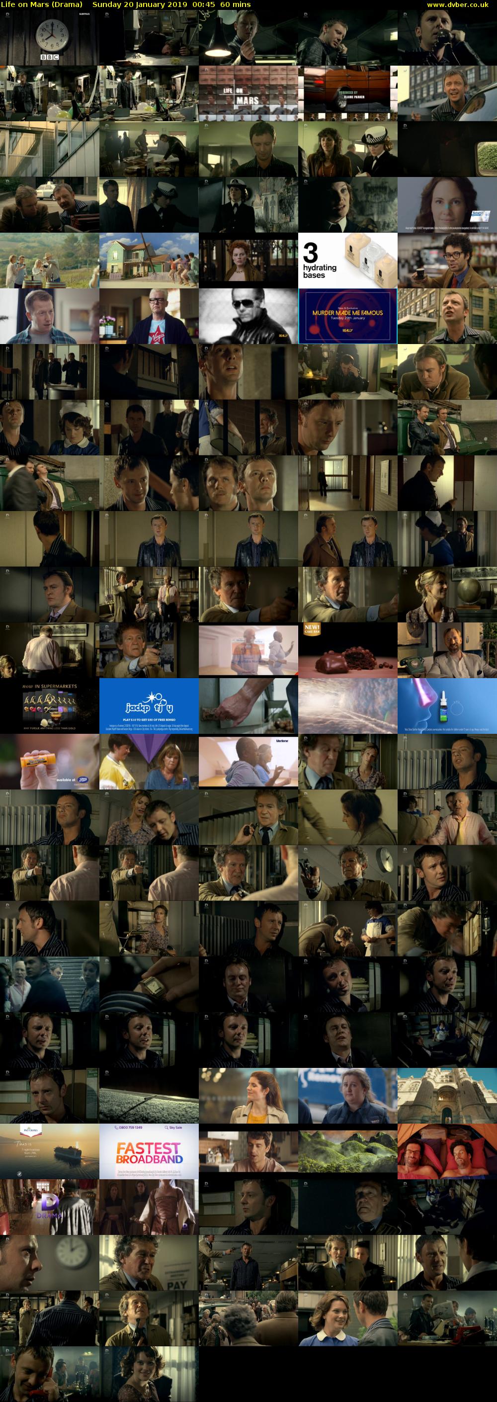 Life on Mars (Drama) Sunday 20 January 2019 00:45 - 01:45