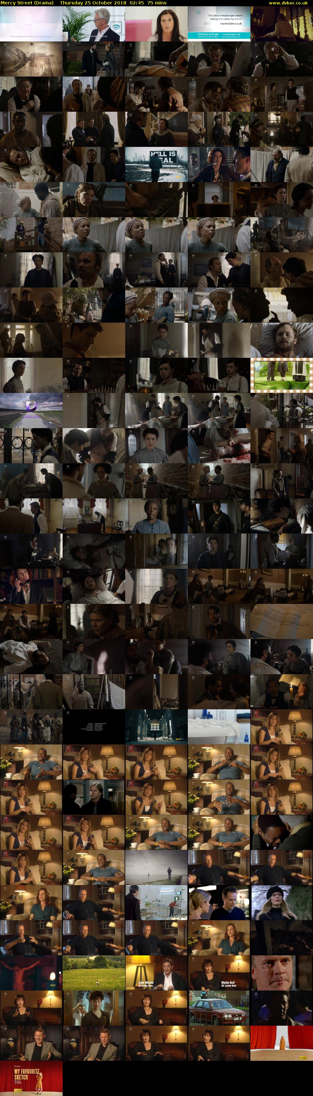 Mercy Street (Drama) Thursday 25 October 2018 02:45 - 04:00