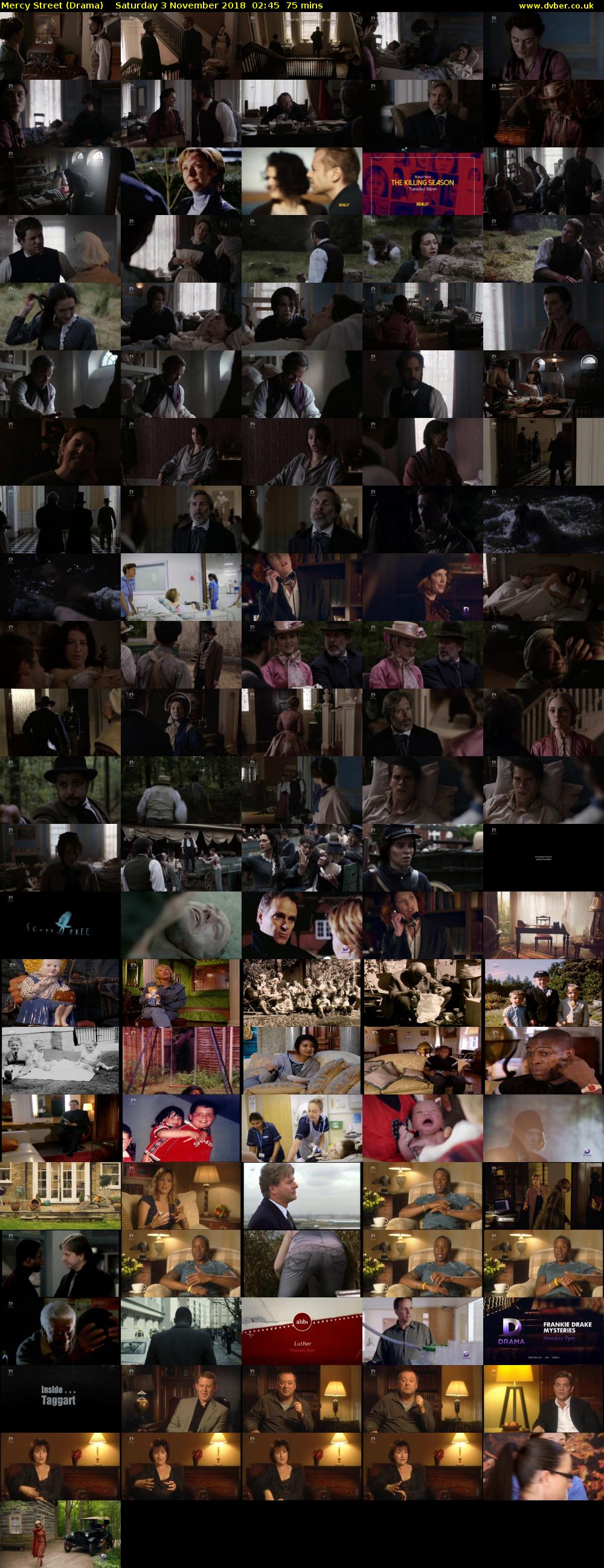 Mercy Street (Drama) Saturday 3 November 2018 02:45 - 04:00