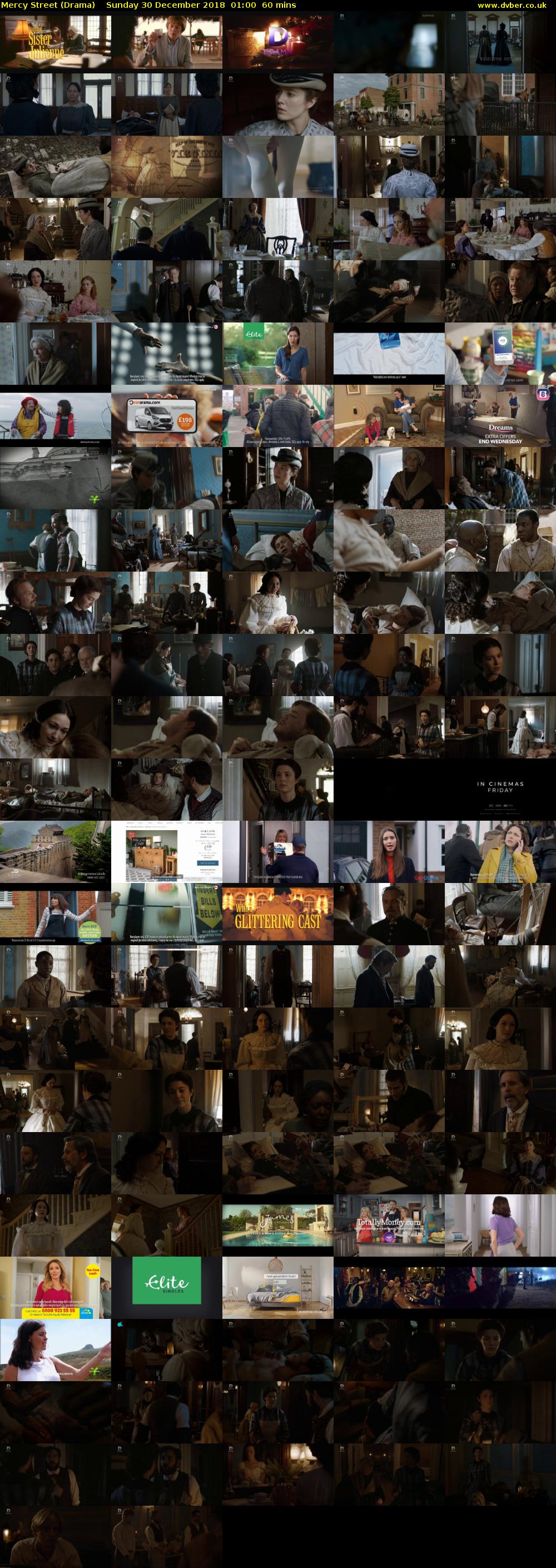 Mercy Street (Drama) Sunday 30 December 2018 01:00 - 02:00