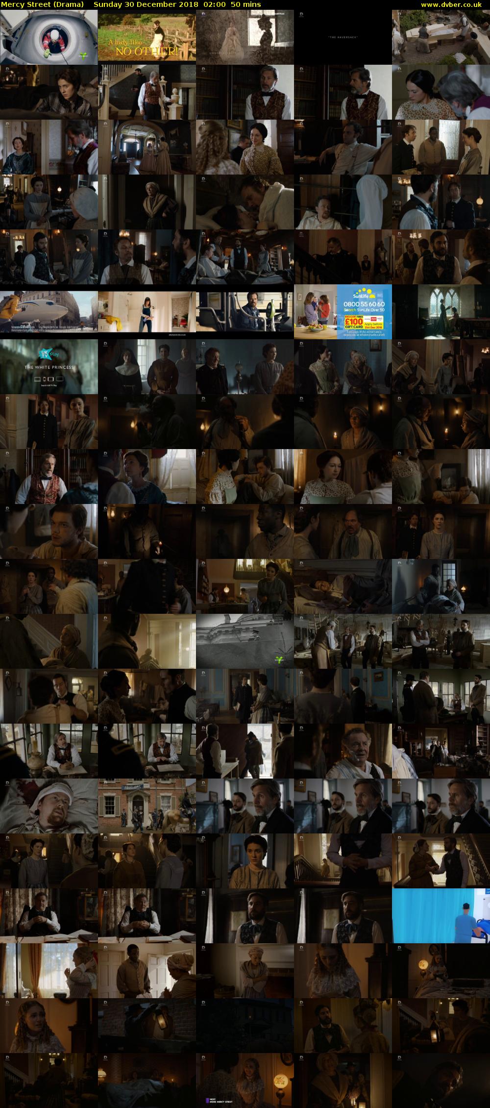 Mercy Street (Drama) Sunday 30 December 2018 02:00 - 02:50