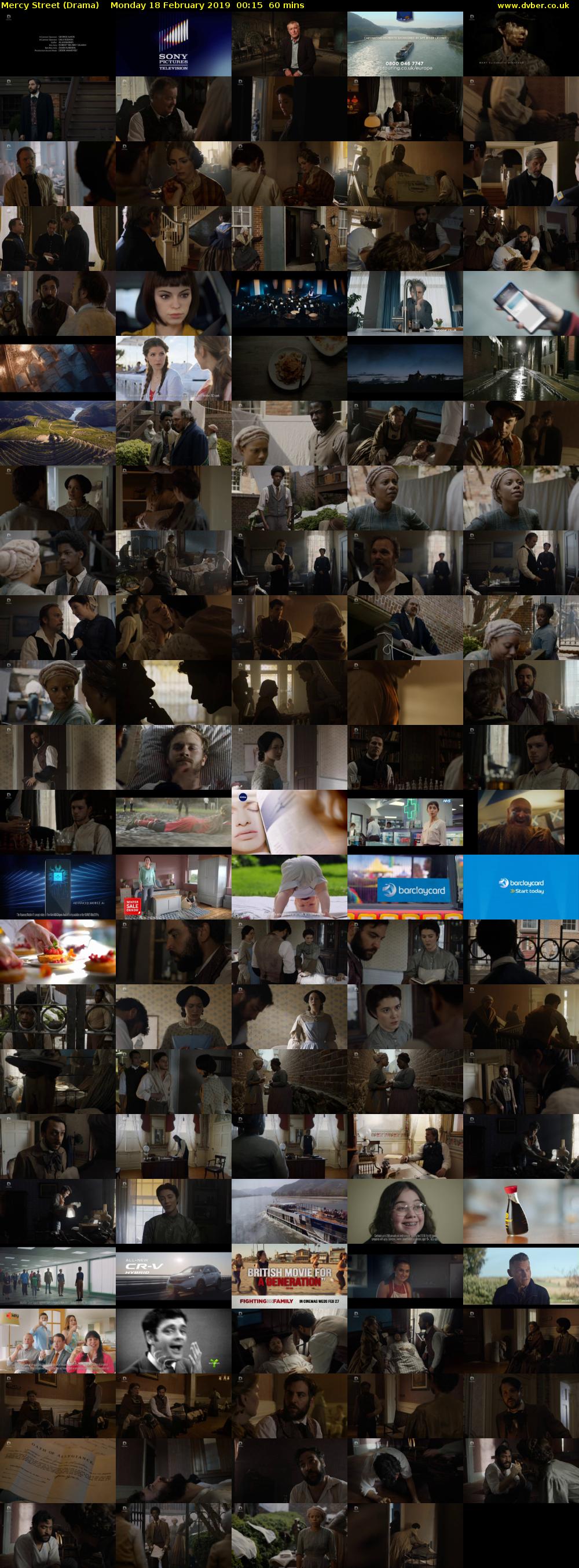 Mercy Street (Drama) Monday 18 February 2019 00:15 - 01:15