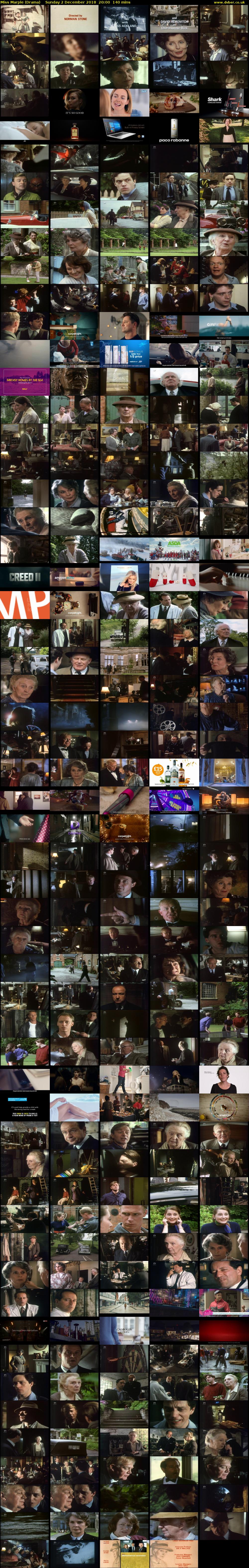 Miss Marple (Drama) Sunday 2 December 2018 20:00 - 22:20