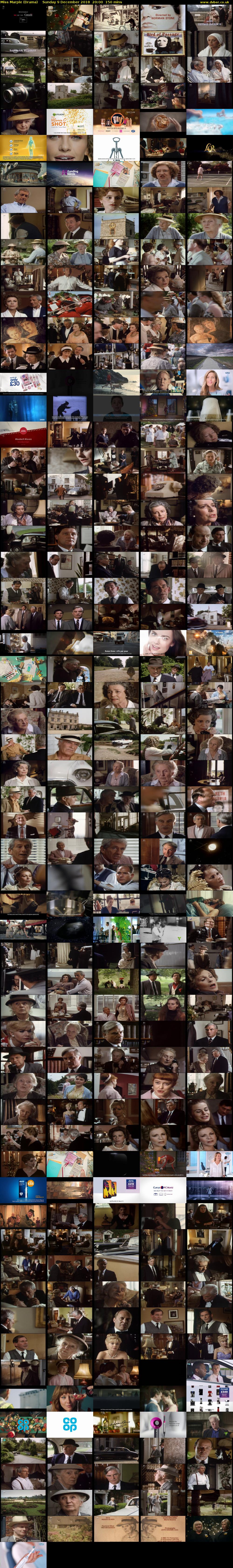 Miss Marple (Drama) Sunday 9 December 2018 20:00 - 22:30