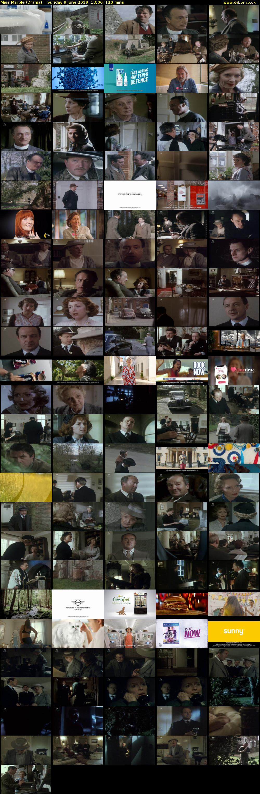Miss Marple (Drama) Sunday 9 June 2019 18:00 - 20:00