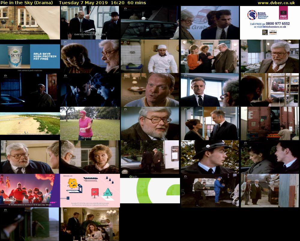 Pie in the Sky (Drama) Tuesday 7 May 2019 16:20 - 17:20