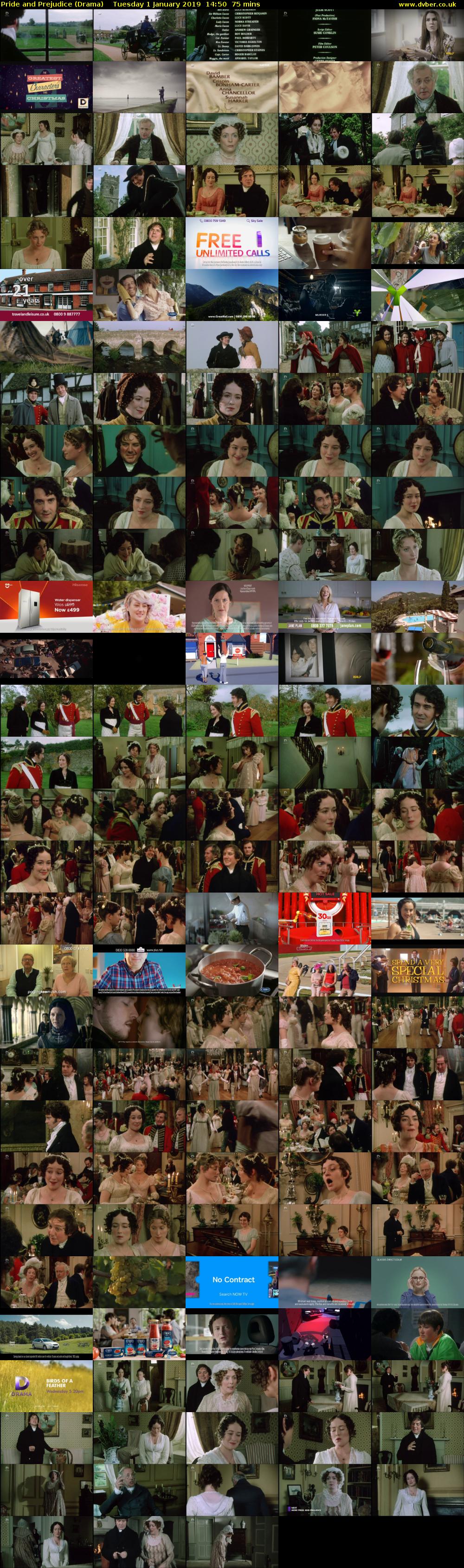 Pride and Prejudice (Drama) Tuesday 1 January 2019 14:50 - 16:05