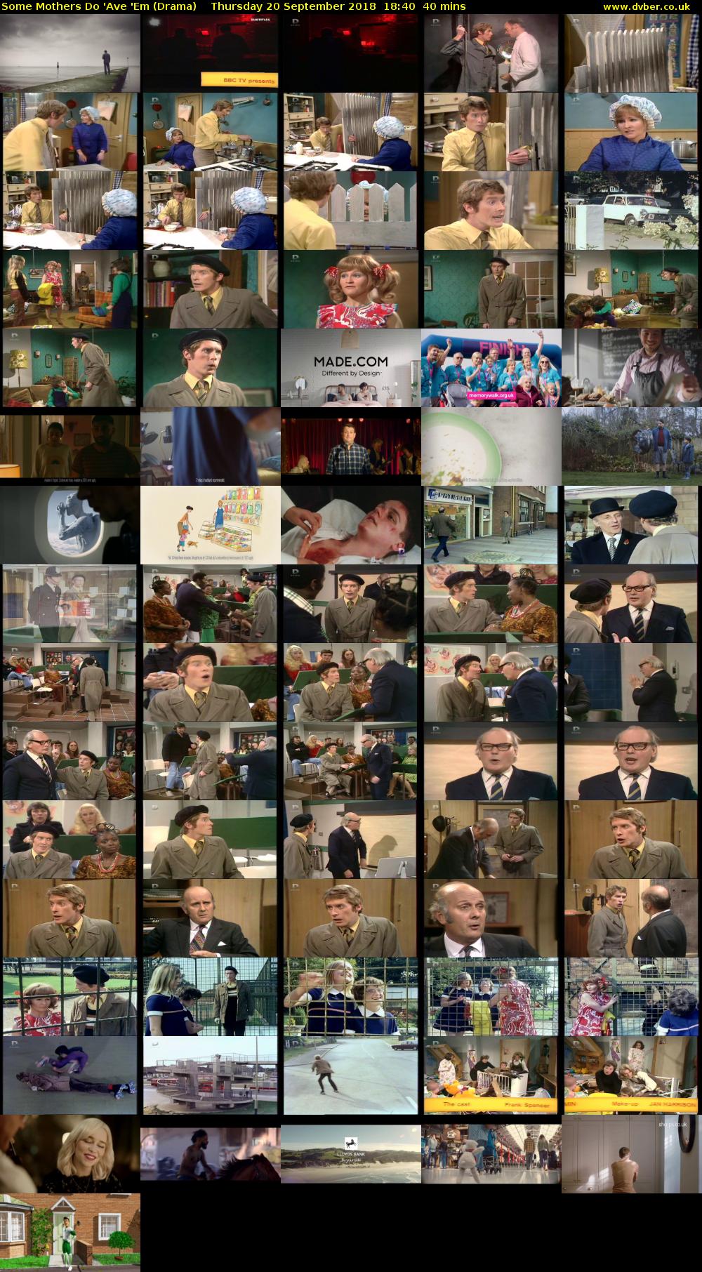 Some Mothers Do 'Ave 'Em (Drama) Thursday 20 September 2018 18:40 - 19:20