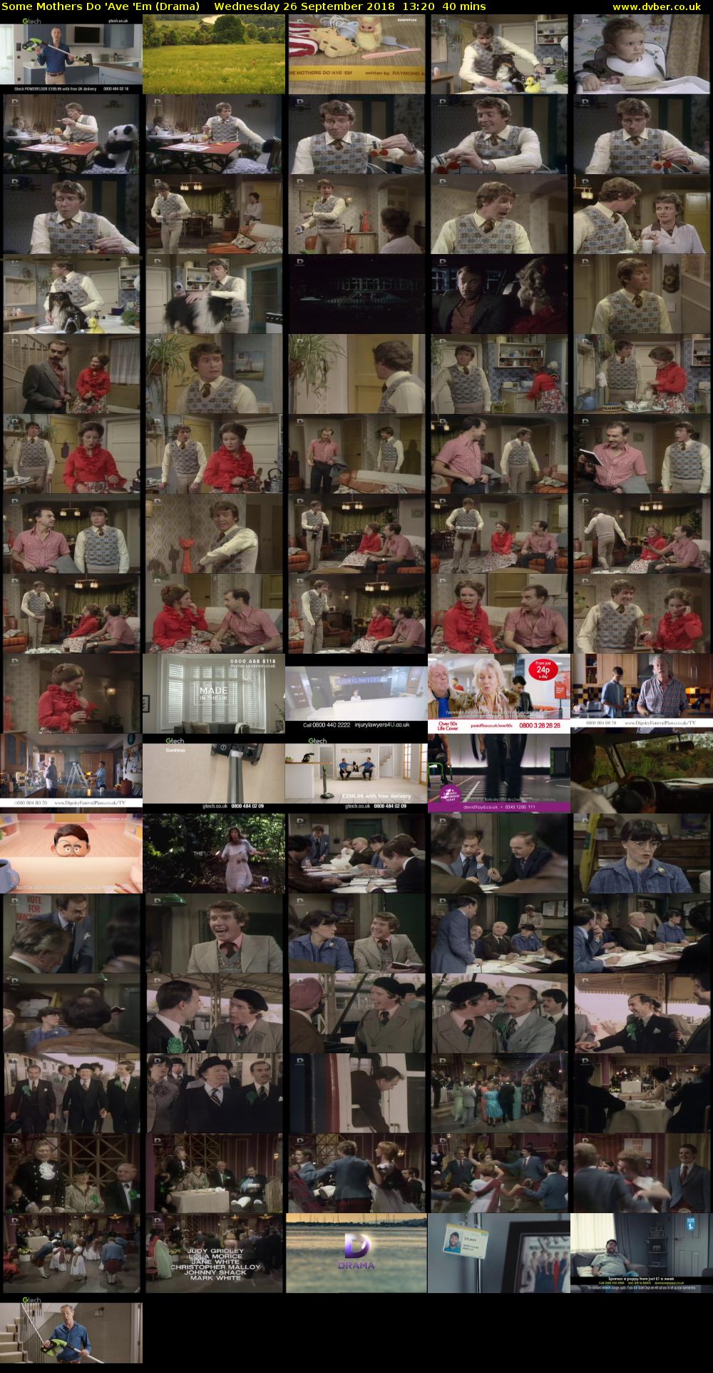 Some Mothers Do 'Ave 'Em (Drama) Wednesday 26 September 2018 13:20 - 14:00