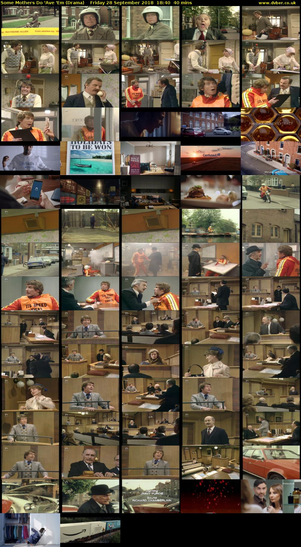 Some Mothers Do 'Ave 'Em (Drama) Friday 28 September 2018 18:40 - 19:20