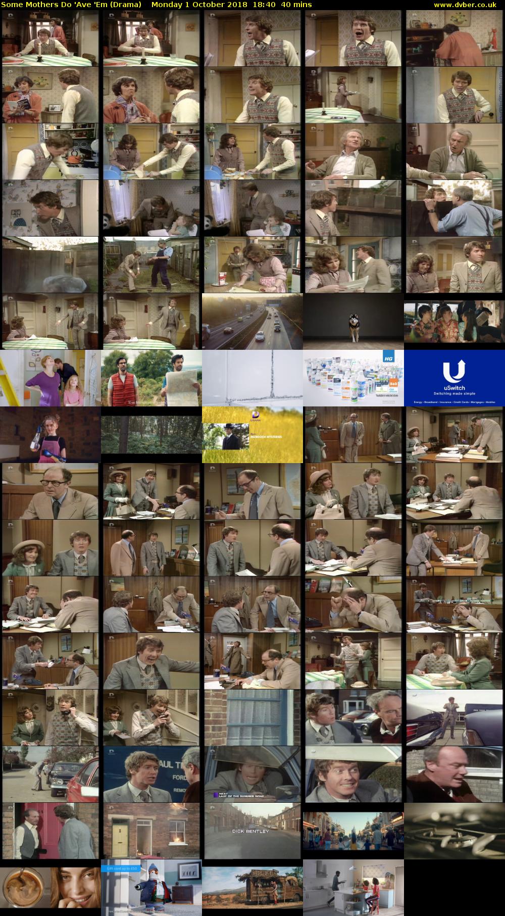 Some Mothers Do 'Ave 'Em (Drama) Monday 1 October 2018 18:40 - 19:20