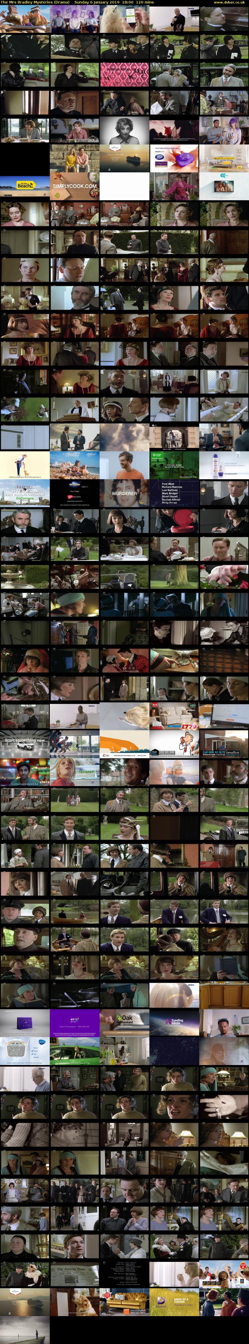 The Mrs Bradley Mysteries (Drama) Sunday 6 January 2019 18:00 - 20:00