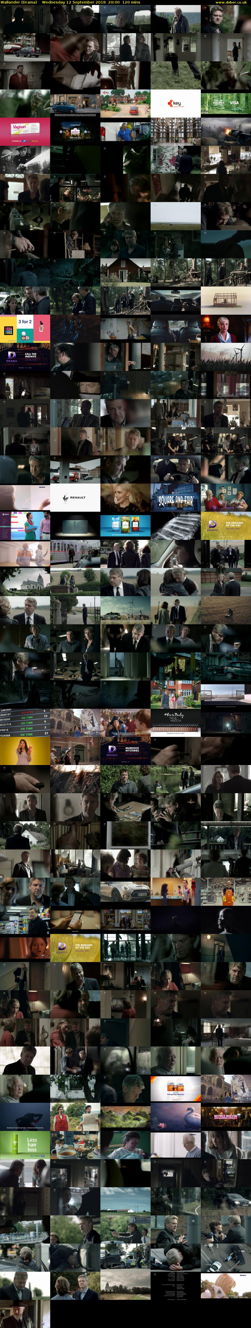 Wallander (Drama) Wednesday 12 September 2018 20:00 - 22:00