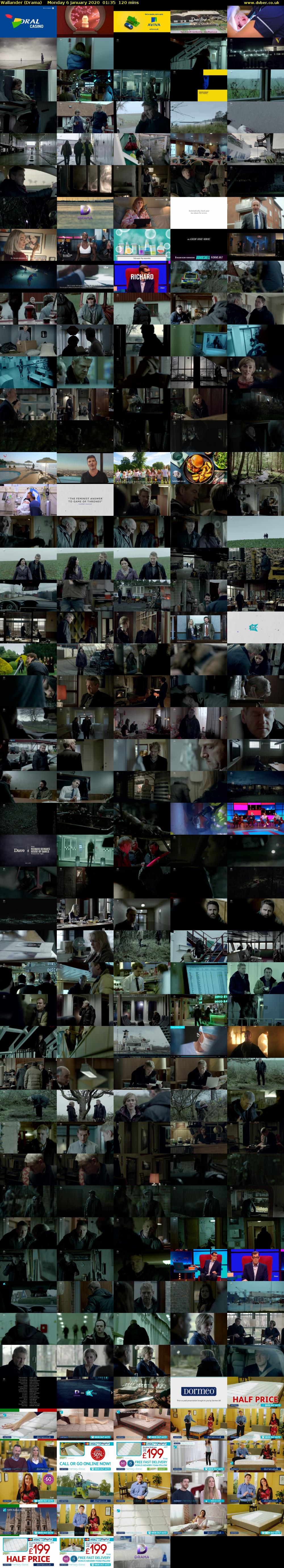 Wallander (Drama) Monday 6 January 2020 01:35 - 03:35