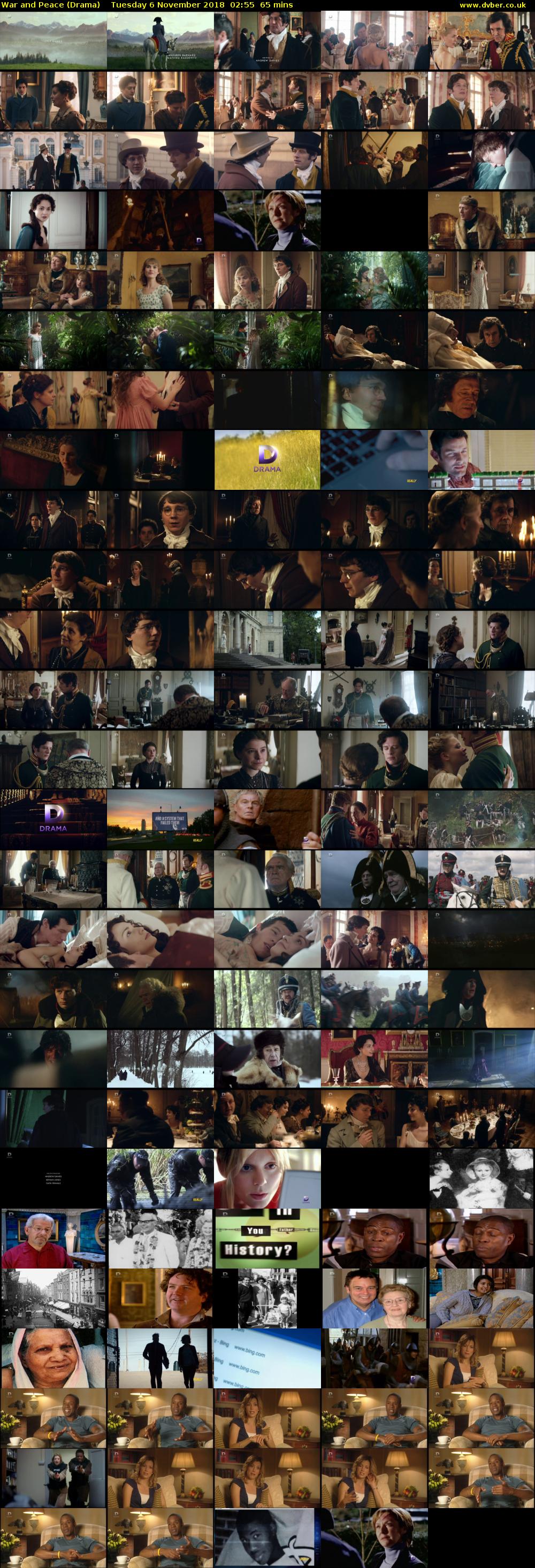 War and Peace (Drama) Tuesday 6 November 2018 02:55 - 04:00