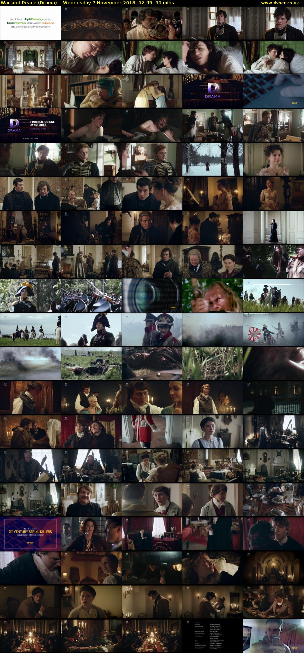 War and Peace (Drama) Wednesday 7 November 2018 02:45 - 03:35