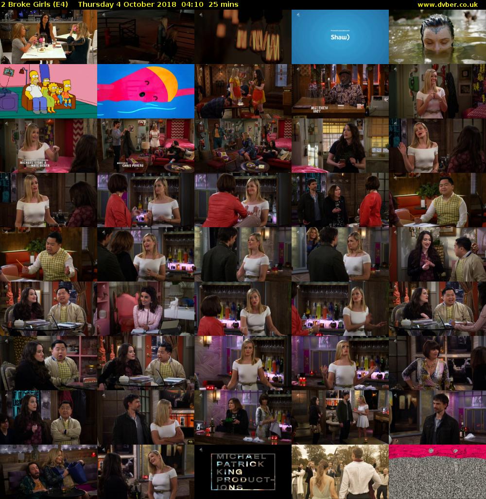 2 Broke Girls (E4) Thursday 4 October 2018 04:10 - 04:35