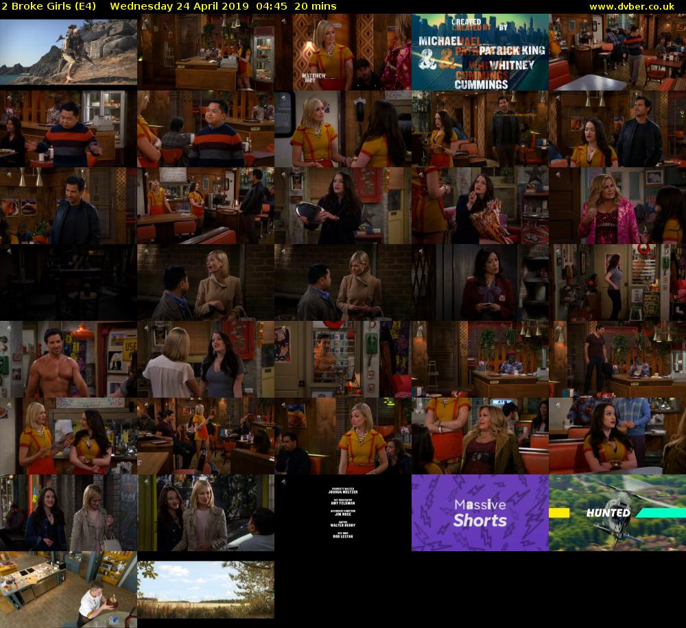2 Broke Girls (E4) Wednesday 24 April 2019 04:45 - 05:05