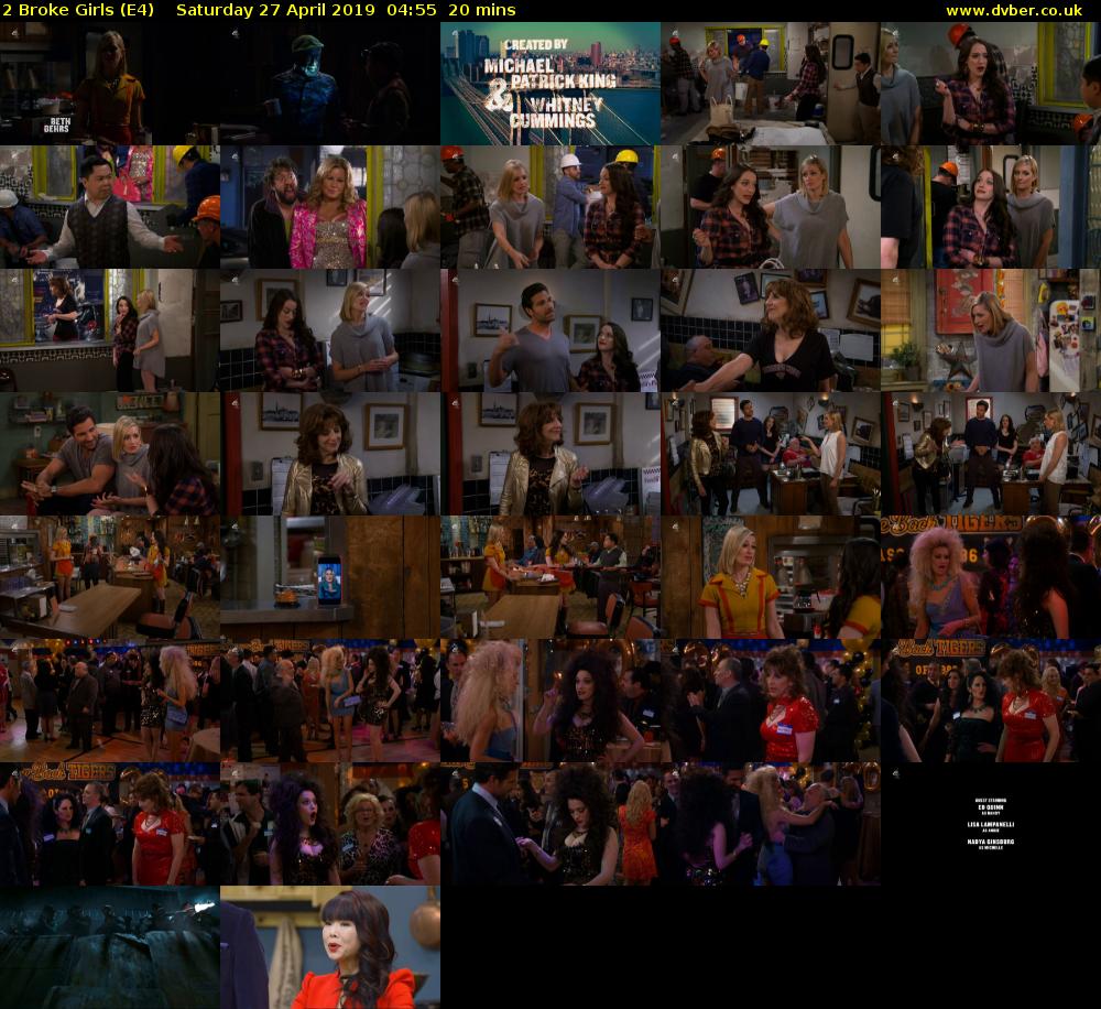 2 Broke Girls (E4) Saturday 27 April 2019 04:55 - 05:15