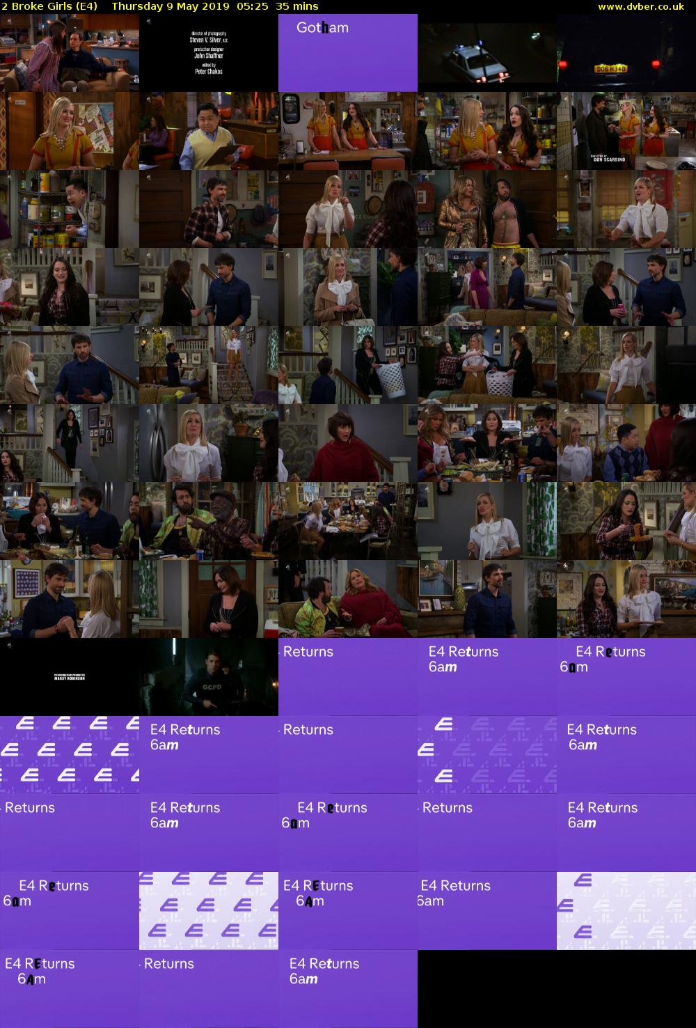 2 Broke Girls (E4) Thursday 9 May 2019 05:25 - 06:00