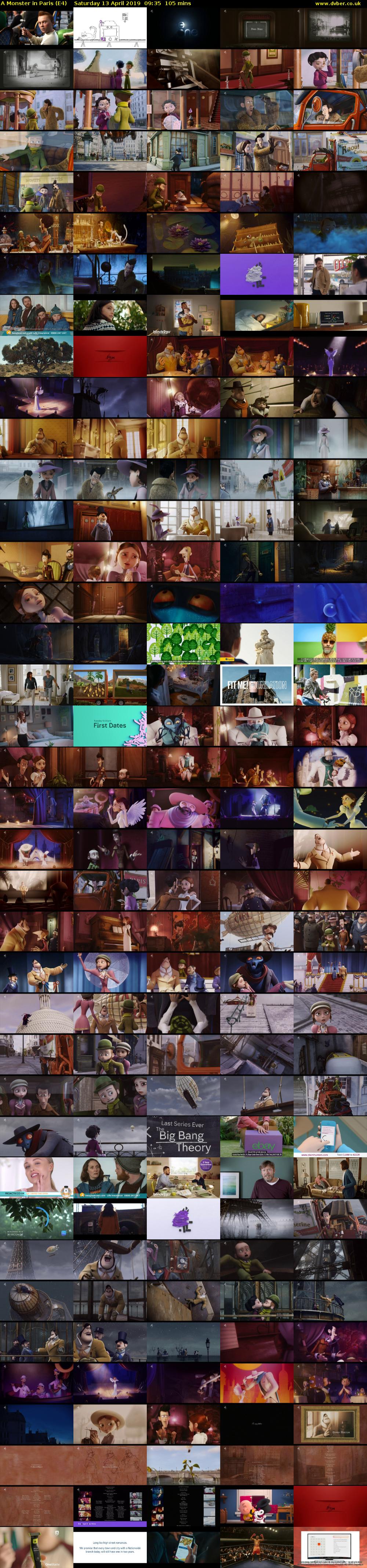 A Monster in Paris (E4) Saturday 13 April 2019 09:35 - 11:20