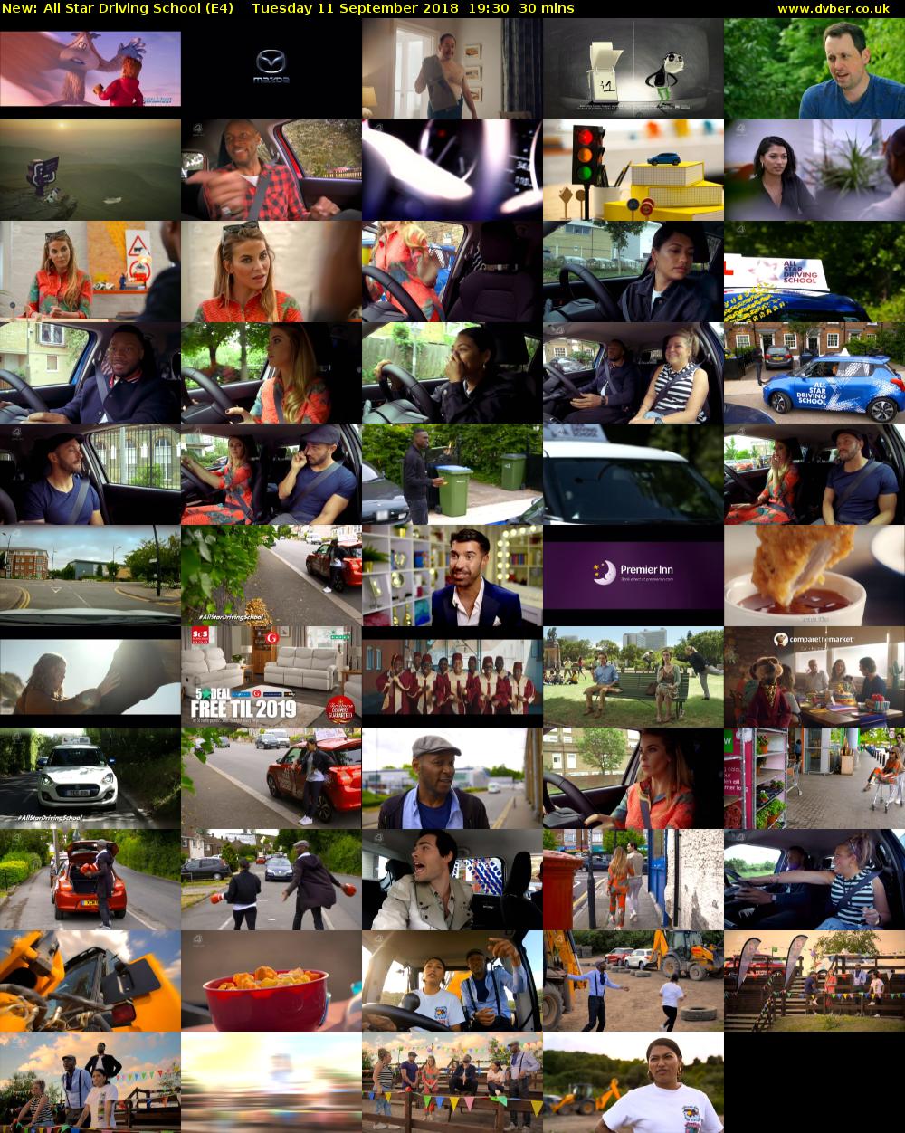 All Star Driving School (E4) Tuesday 11 September 2018 19:30 - 20:00