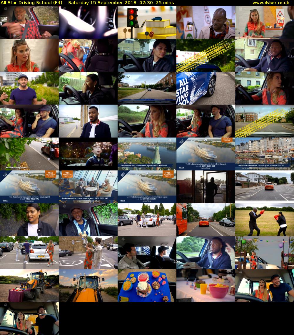 All Star Driving School (E4) Saturday 15 September 2018 07:30 - 07:55