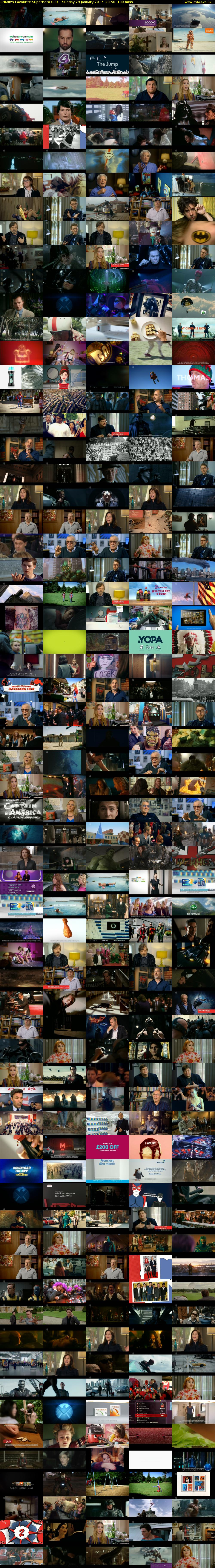 Britain's Favourite Superhero (E4) Sunday 29 January 2017 23:50 - 01:30