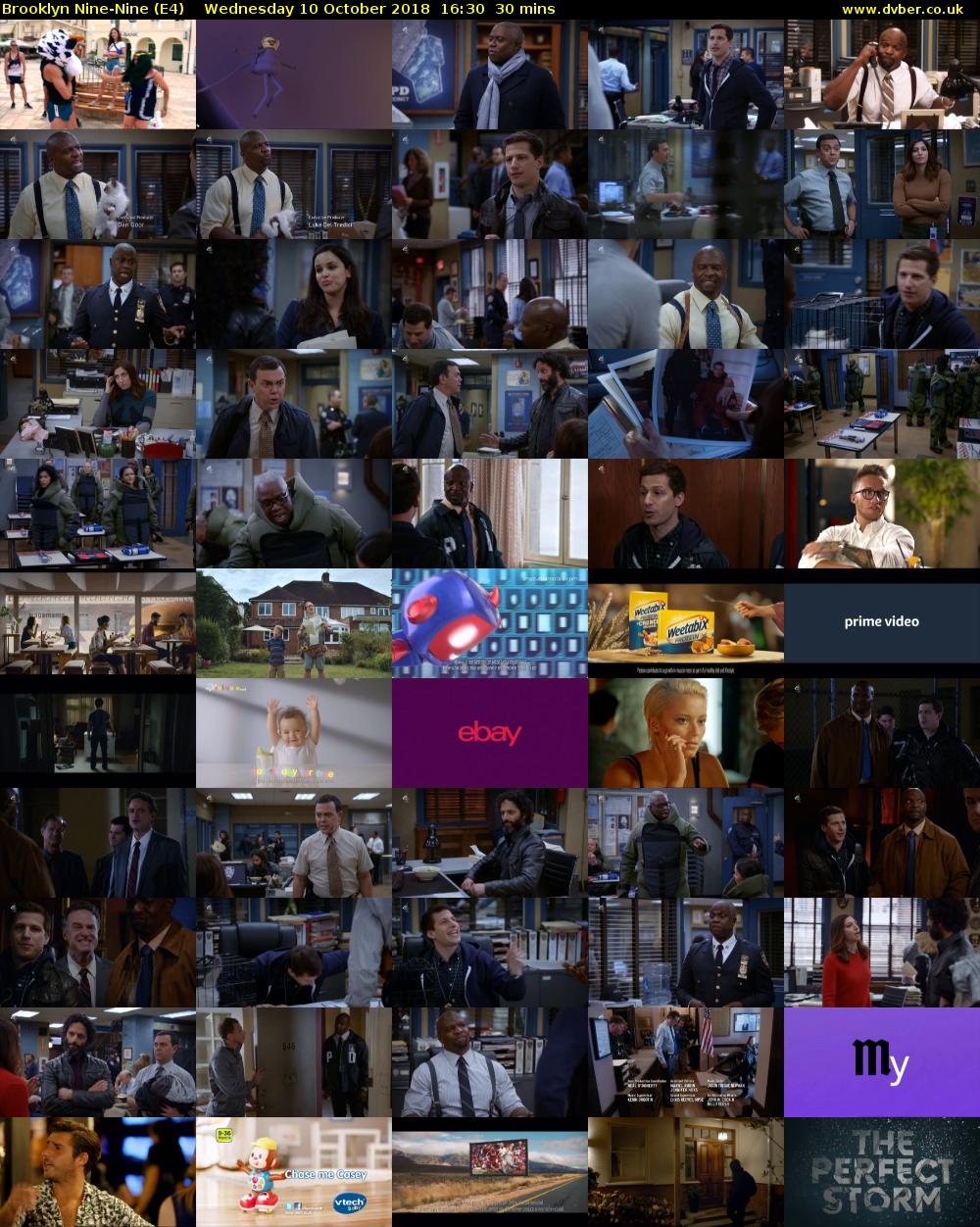 Brooklyn Nine-Nine (E4) Wednesday 10 October 2018 16:30 - 17:00