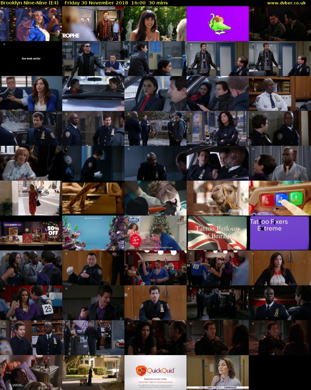 Brooklyn Nine-Nine (E4) Friday 30 November 2018 16:00 - 16:30