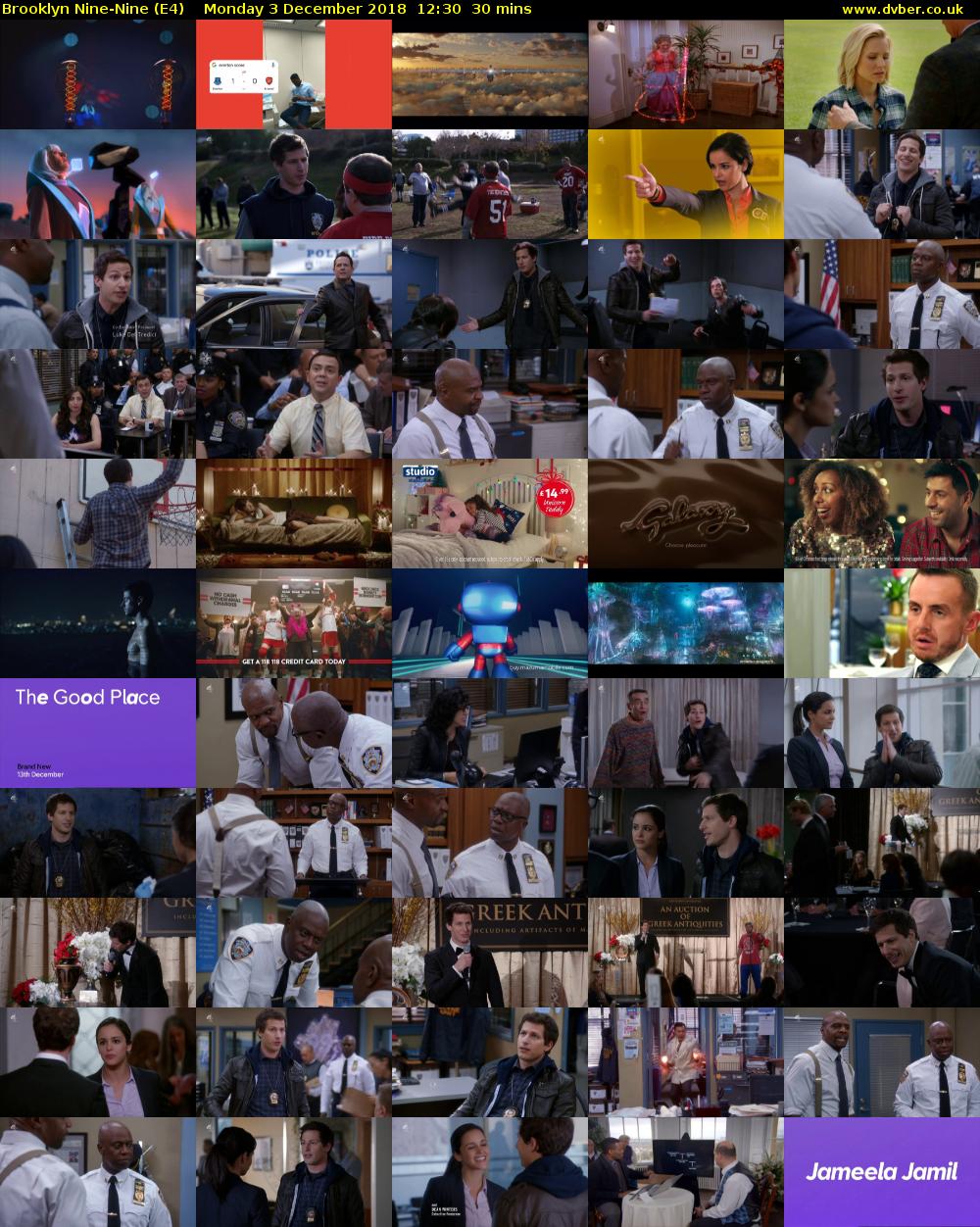 Brooklyn Nine-Nine (E4) Monday 3 December 2018 12:30 - 13:00