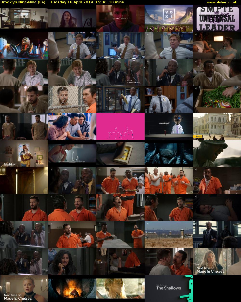 Brooklyn Nine-Nine (E4) Tuesday 16 April 2019 15:30 - 16:00