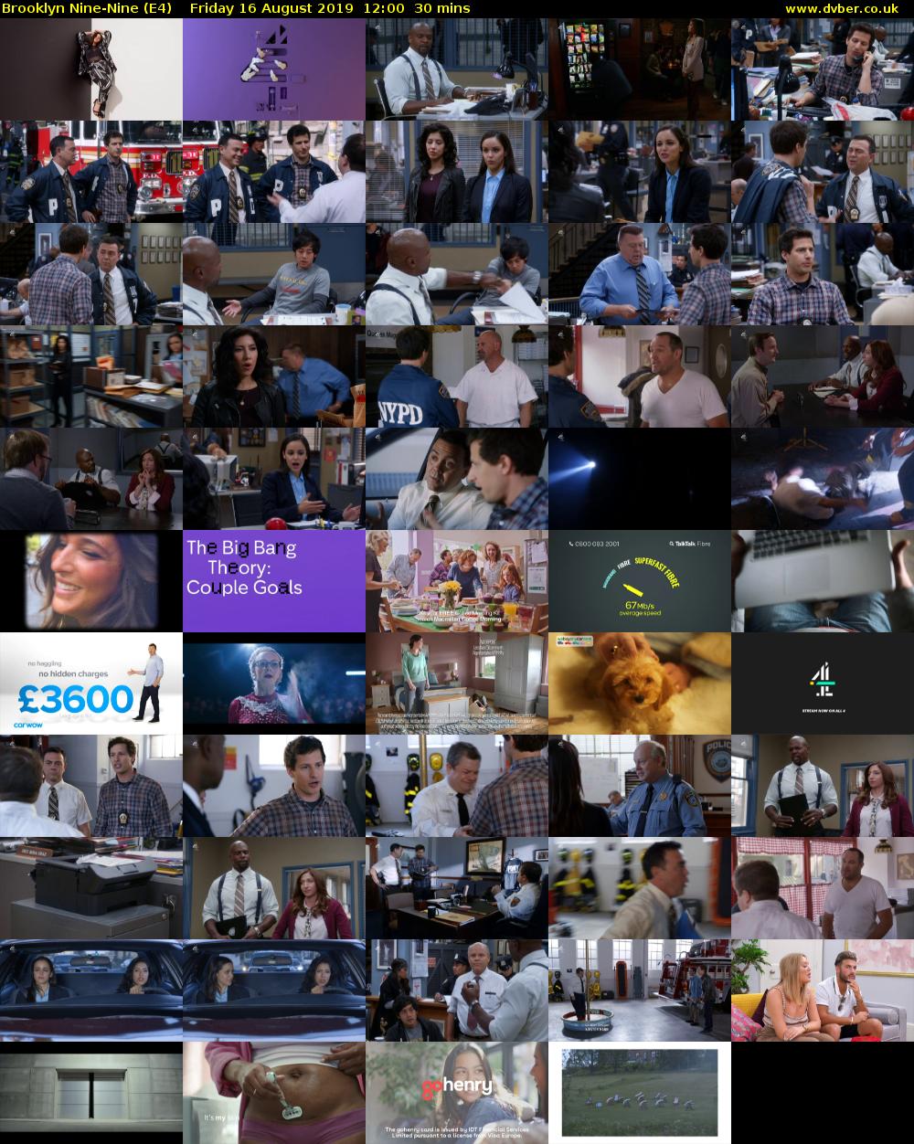 Brooklyn Nine-Nine (E4) Friday 16 August 2019 12:00 - 12:30