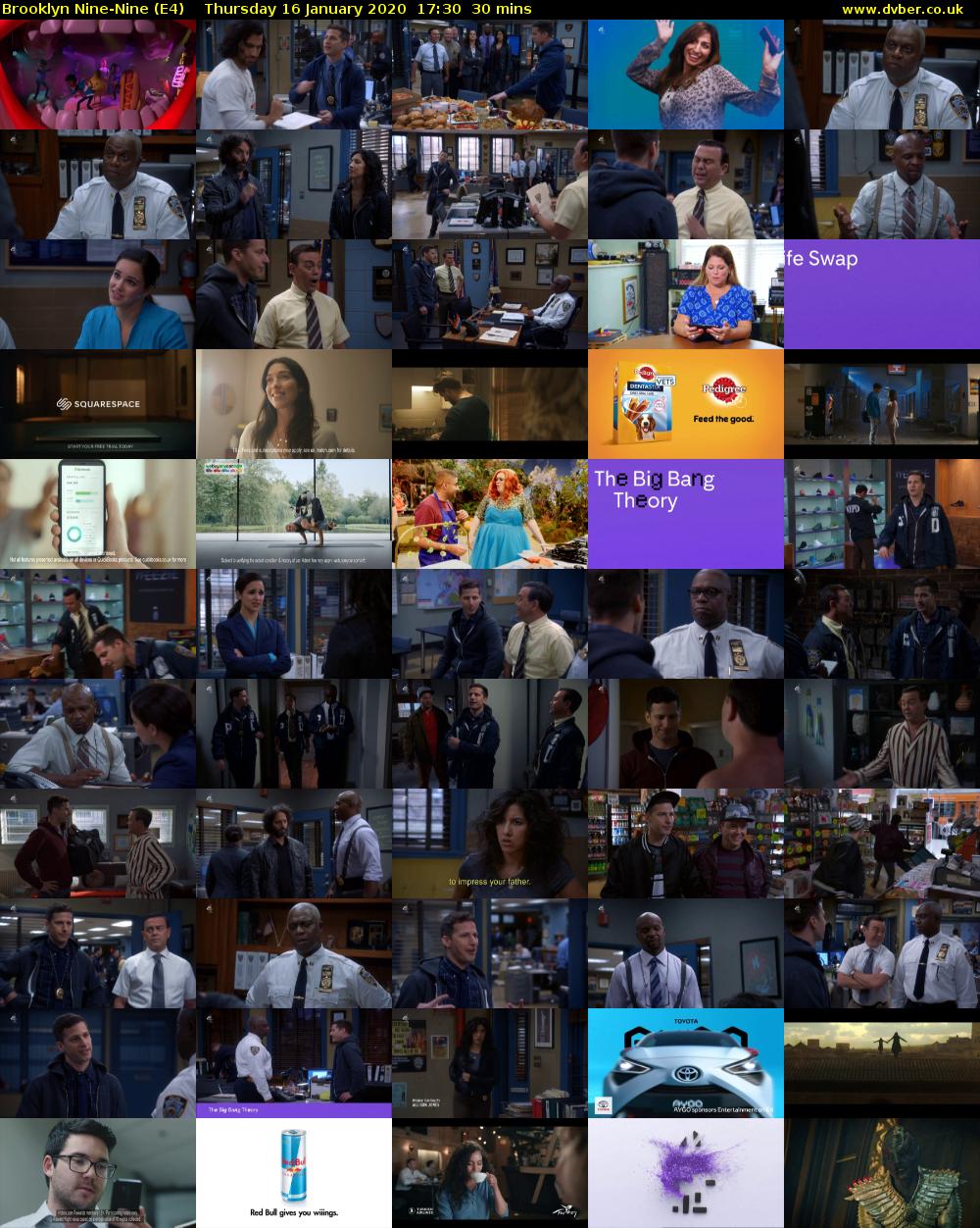 Brooklyn Nine-Nine (E4) Thursday 16 January 2020 17:30 - 18:00
