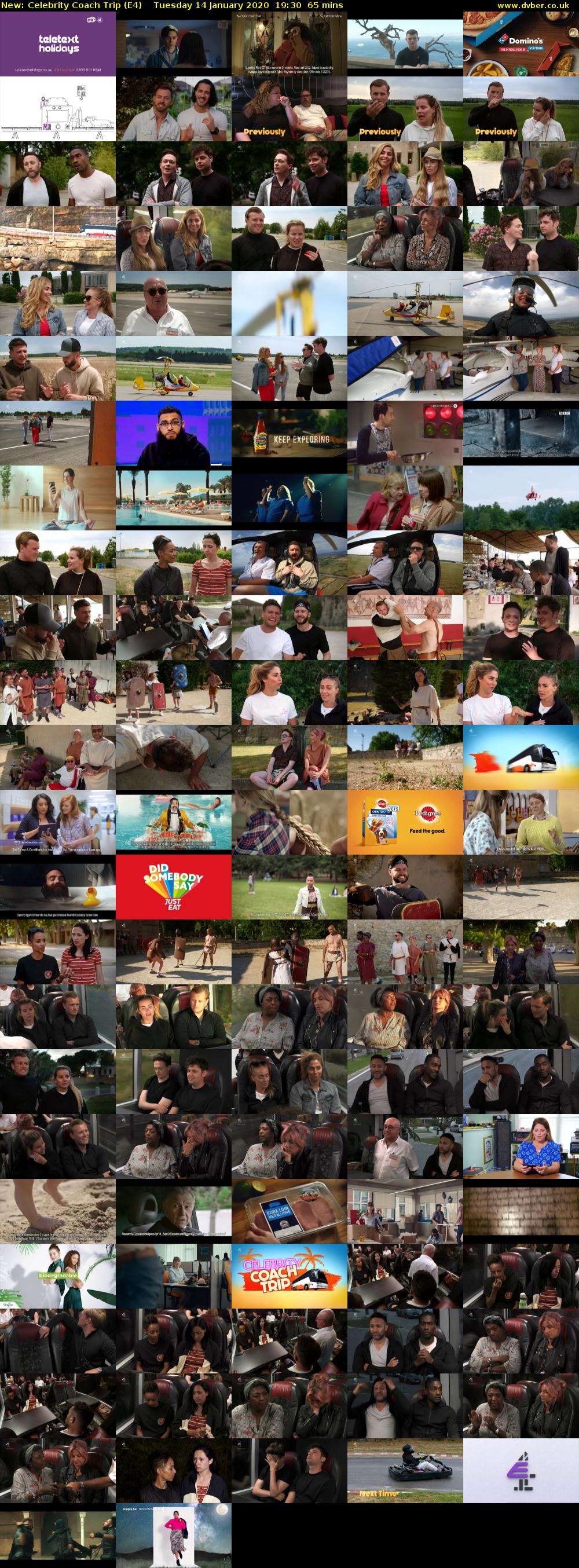 Celebrity Coach Trip (E4) Tuesday 14 January 2020 19:30 - 20:35