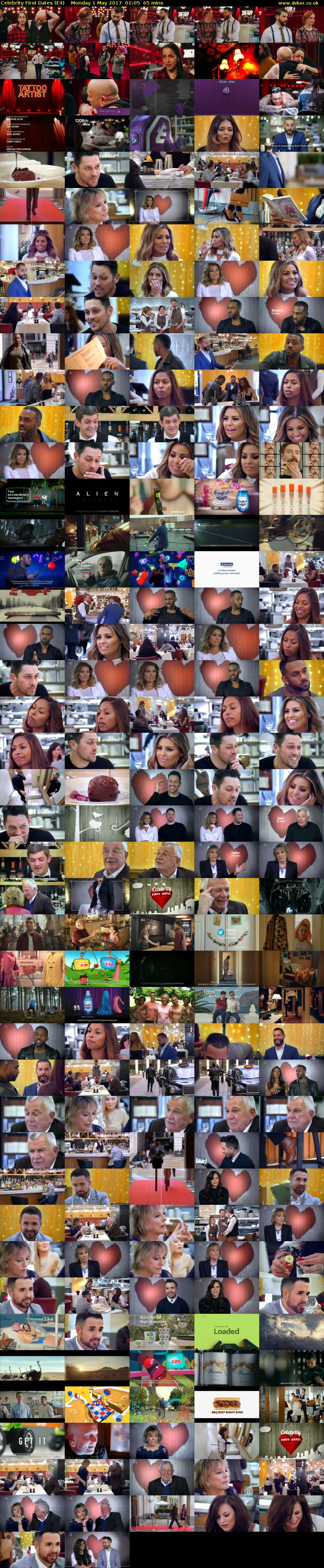 Celebrity First Dates (E4) Monday 1 May 2017 01:05 - 02:10