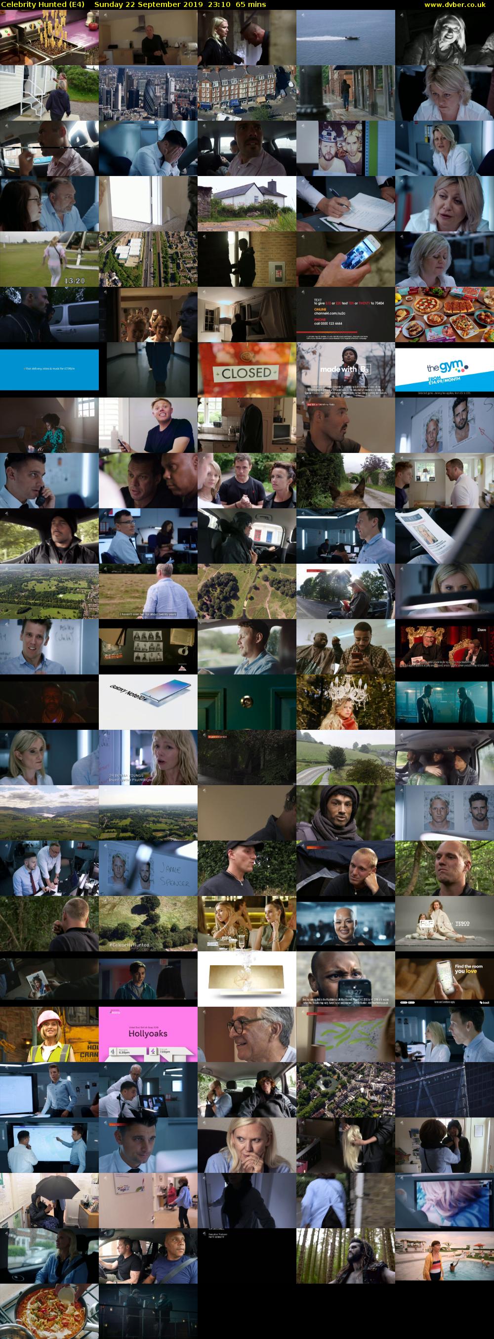 Celebrity Hunted (E4) Sunday 22 September 2019 23:10 - 00:15