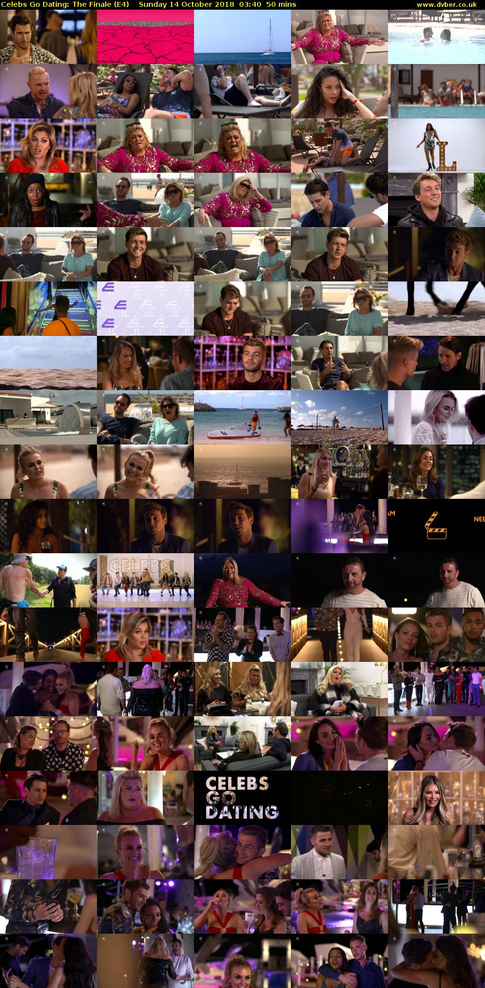Celebs Go Dating: The Finale (E4) Sunday 14 October 2018 03:40 - 04:30
