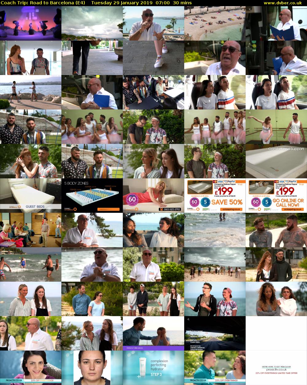 Coach Trip: Road to Barcelona (E4) Tuesday 29 January 2019 07:00 - 07:30