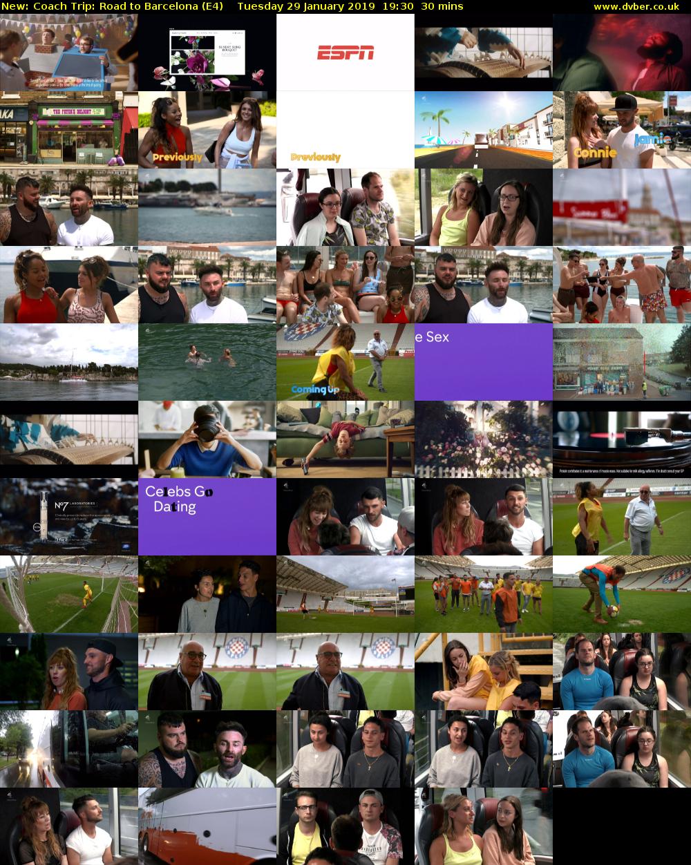 Coach Trip: Road to Barcelona (E4) Tuesday 29 January 2019 19:30 - 20:00