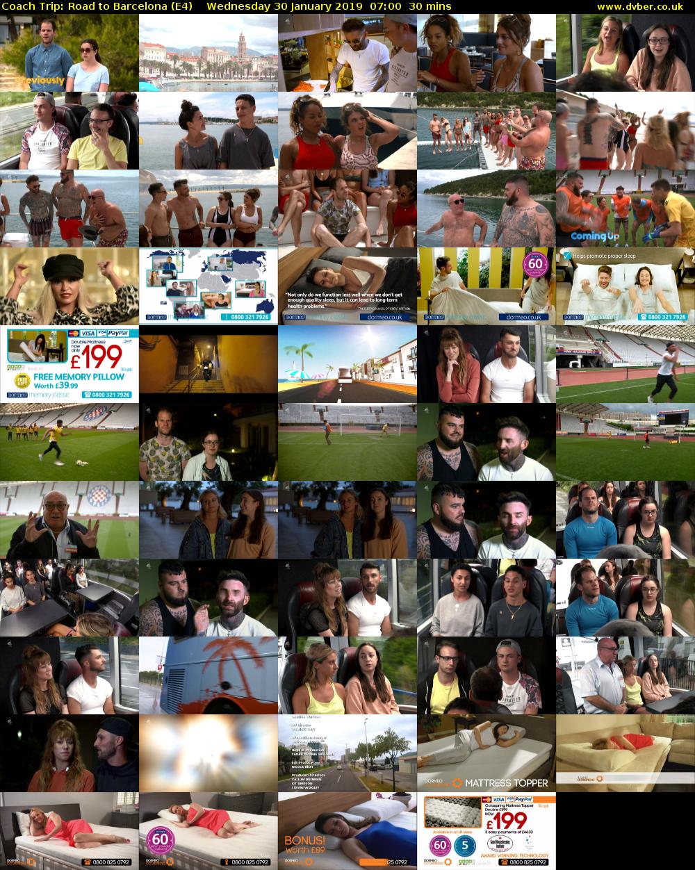 Coach Trip: Road to Barcelona (E4) Wednesday 30 January 2019 07:00 - 07:30