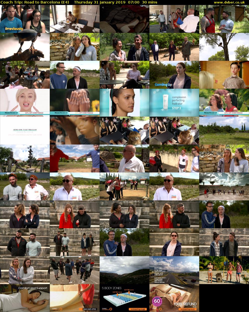 Coach Trip: Road to Barcelona (E4) Thursday 31 January 2019 07:00 - 07:30