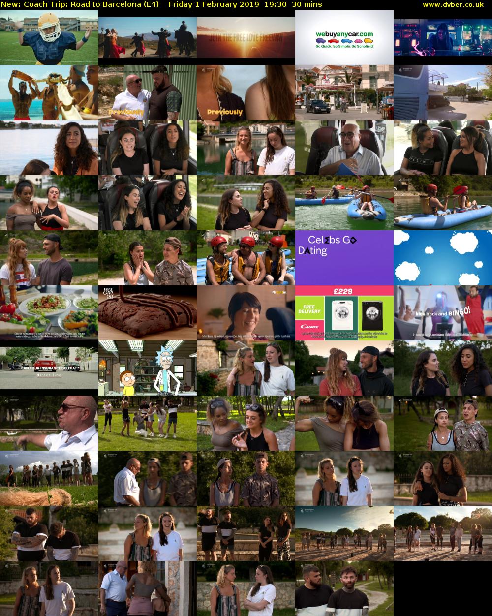 Coach Trip: Road to Barcelona (E4) Friday 1 February 2019 19:30 - 20:00