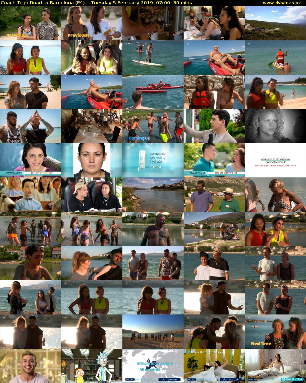 Coach Trip: Road to Barcelona (E4) Tuesday 5 February 2019 07:00 - 07:30